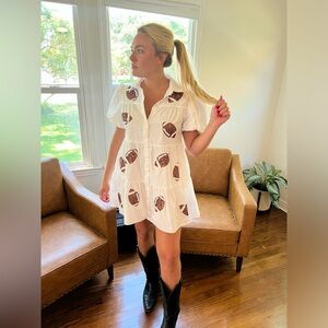 Adorable Football Sequins Dress